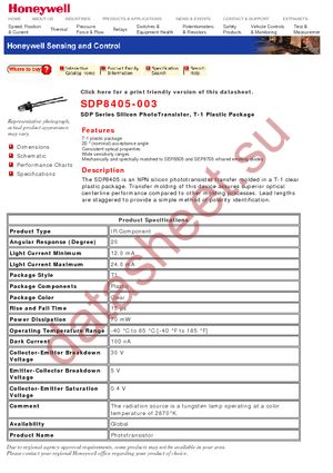 SDP8405-003 datasheet  